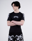 BLACK ORIGIN RASH GUARD