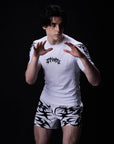 WHITE ORIGIN RASH GUARD
