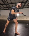 BLACK MARKED SHORTS