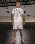 WHITE MARKED SHORTS