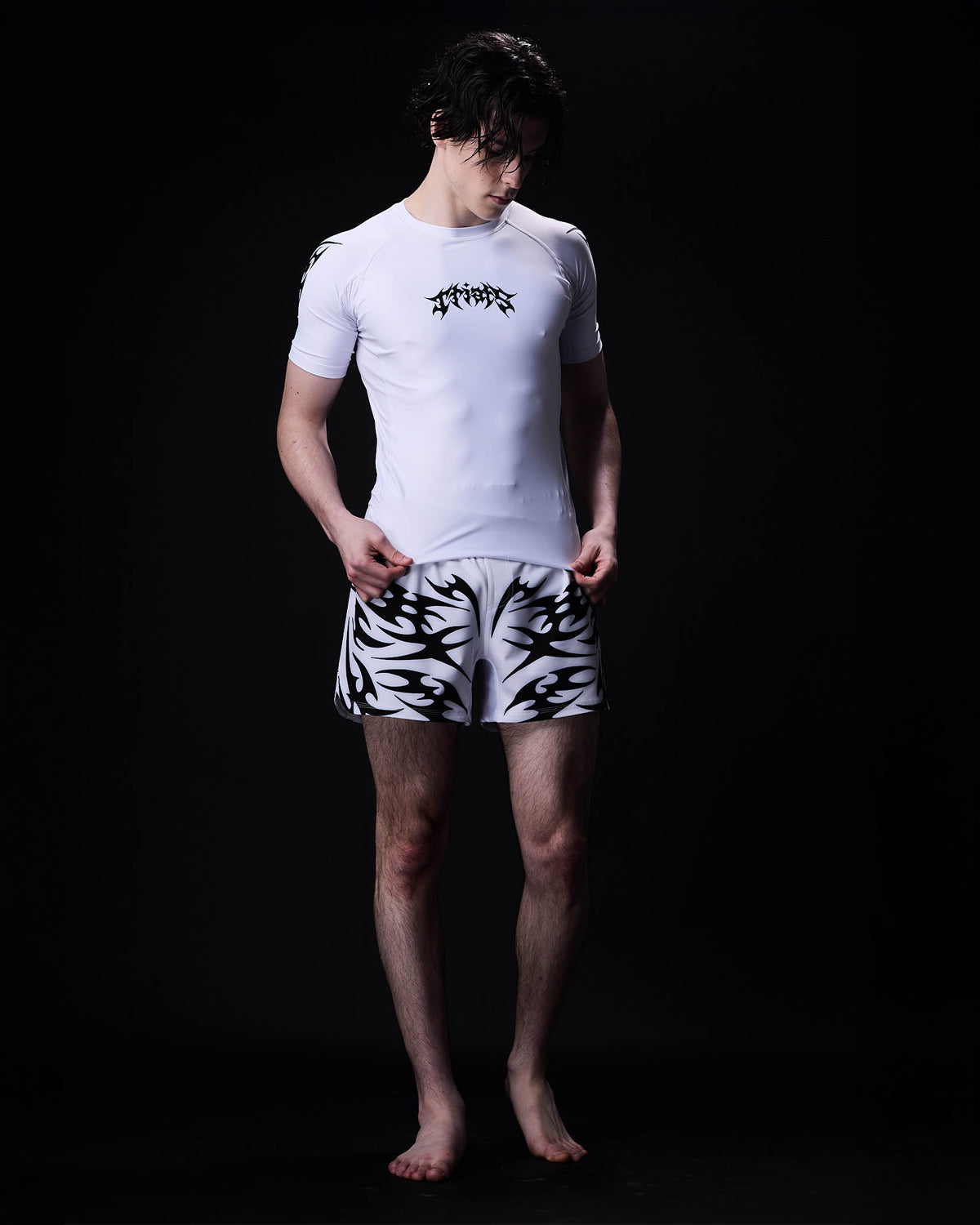 WHITE ORIGIN SHORTS – TRIALS | Jiu Jitsu Fightwear