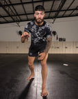 BLACK MARKED SHORTS