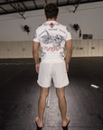 WHITE MARKED SHORTS