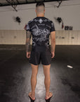 BLACK MARKED SHORTS