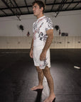 WHITE MARKED SHORTS