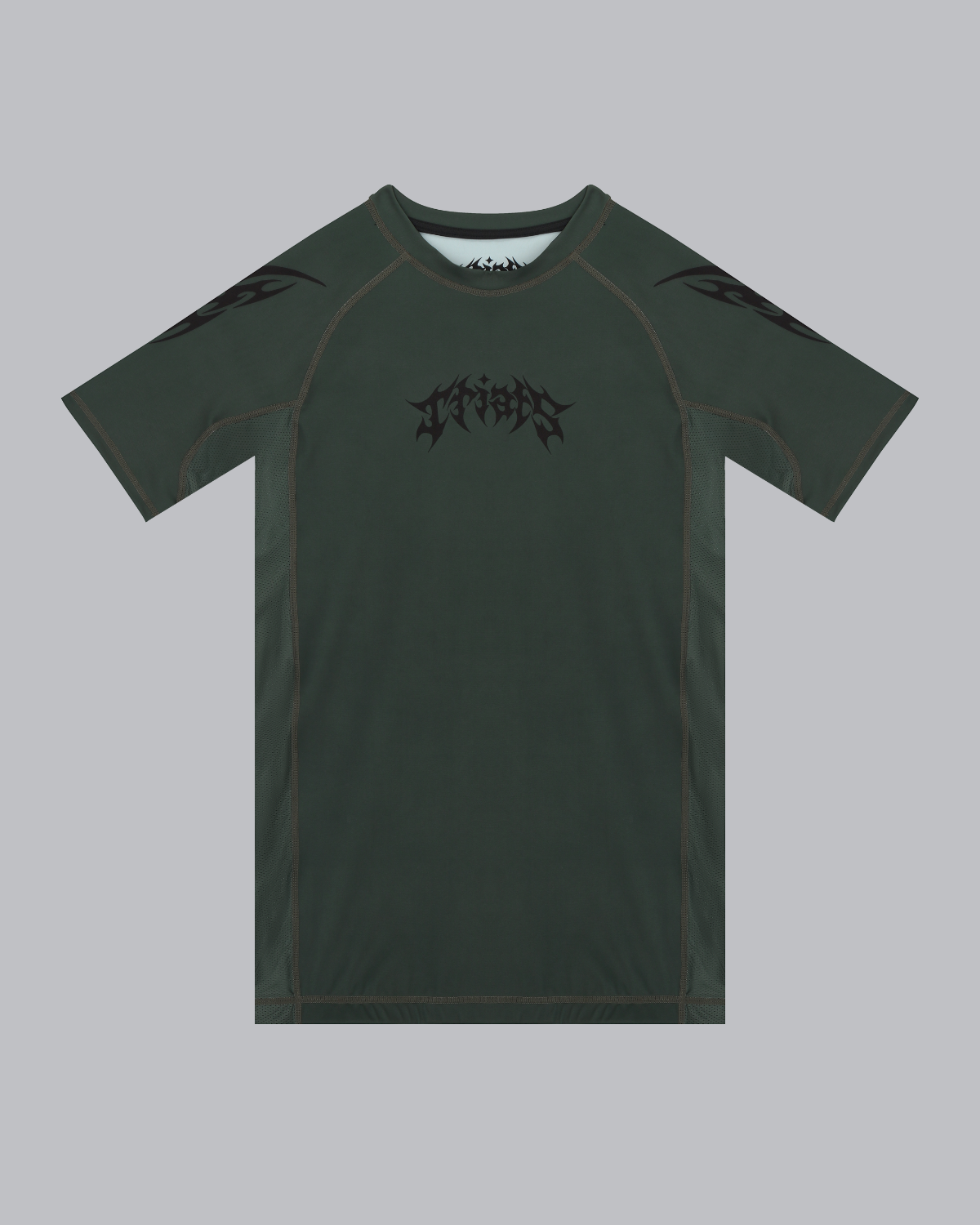 GREEN ORIGIN RASH GUARD – TRIALS | Jiu Jitsu Fightwear