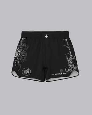BLACK MARKED SHORTS
