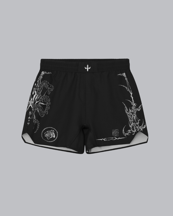 BLACK MARKED SHORTS